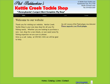 Tablet Screenshot of kettlecreektackleshop.com